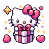 Hello Kitty Valentine's Day Gift Design - DTF Ready To Press