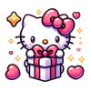 Hello Kitty Valentine's Day Gift Design - DTF Ready To Press