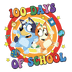 Bluey And Bingo 100 Days Of School Design - DTF Ready To Press