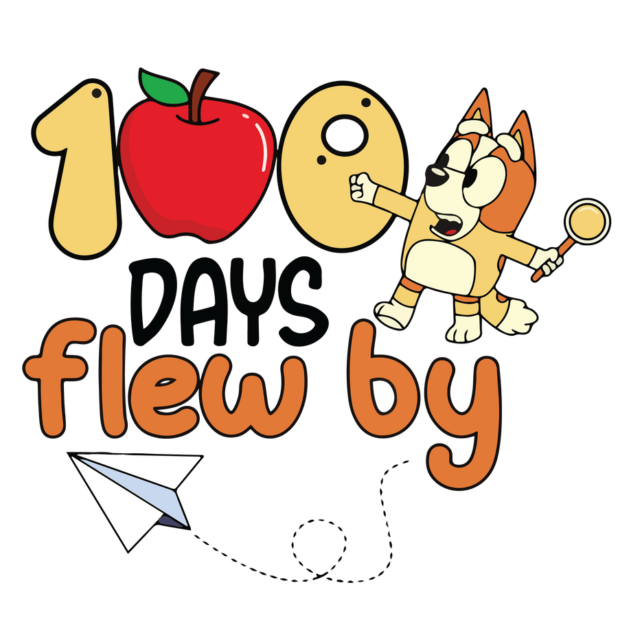 100 Days Flew By Bingo Design Ready to Press | DTF Dallas