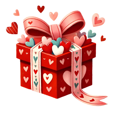 Box With Hearts Design | DTF Dallas - DTF Dallas 