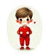 Boy Holding A Big Heart Design | DTF Dallas - DTF Dallas 