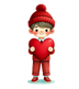 Valentine's Day Boy Holding A Big Heart Design | DTF Dallas - DTF Dallas 