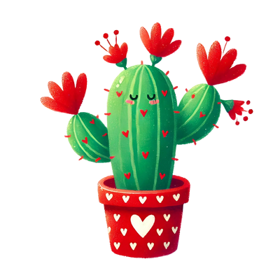 Valentine's Day Cactus Design | DTF Dallas - DTF Dallas 