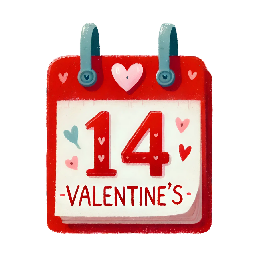 Valentine's Day Calendar 14 Feb Design | DTF Dallas
