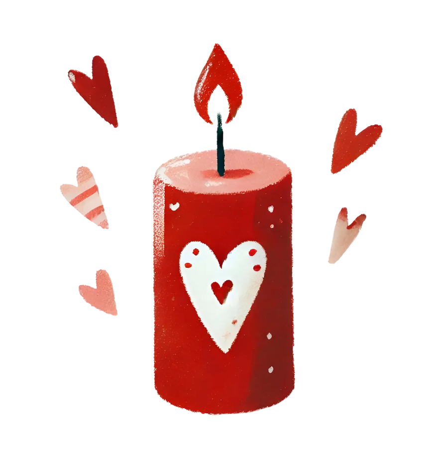 Valentine's Day Candle Design | DTF Dallas