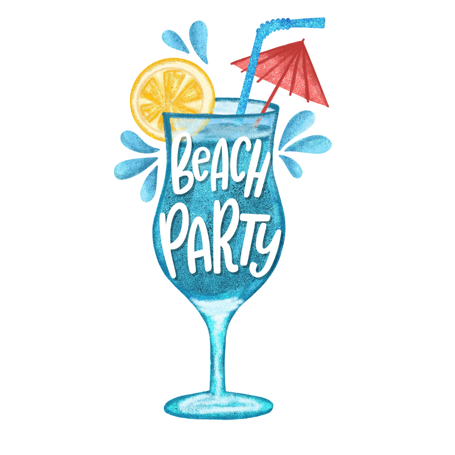 Beach Party Design DTF-Ready to Press (V2) | DTF Dallas