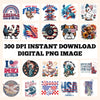 Independence Day 4th of July Designs Digital PNG - DTF Dallas 