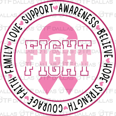 Breast Cancer Awareness Designs Digital PNG - DTF Dallas 
