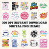 National T-shirt Day Designs Digital PNG - DTF Dallas 