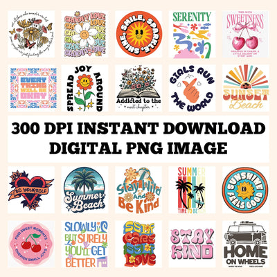 Mega Mixed Designs Digital PNG - DTF Dallas 