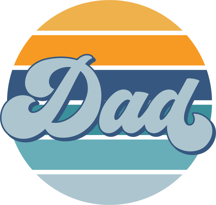 Cool Dad Design pressed on a garment