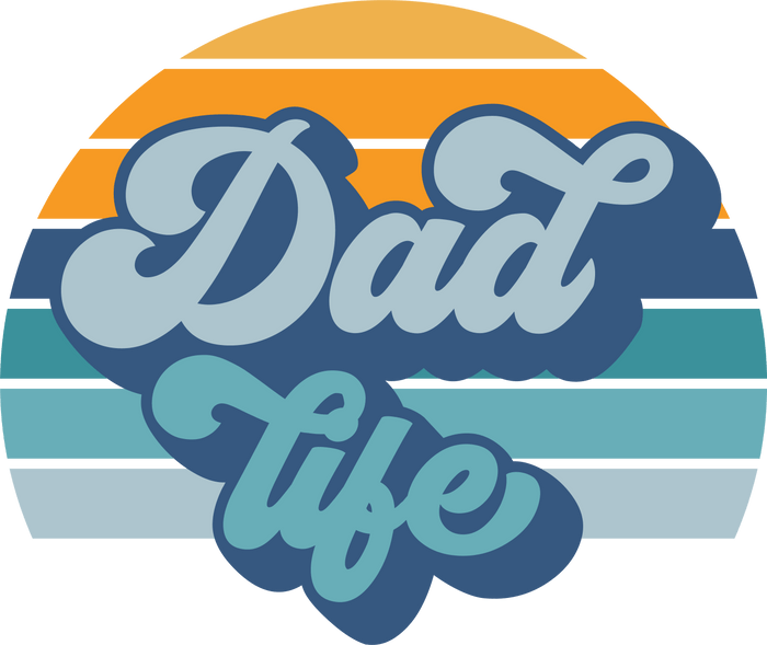Dad Life Design  (V1) pressed on a garment