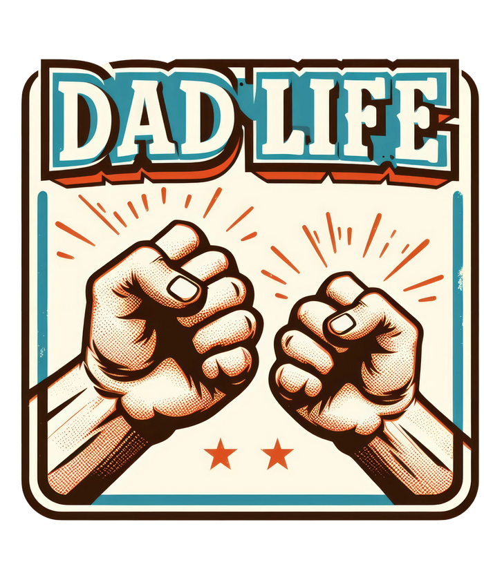 Dad Life Design  (V4) pressed on a garment