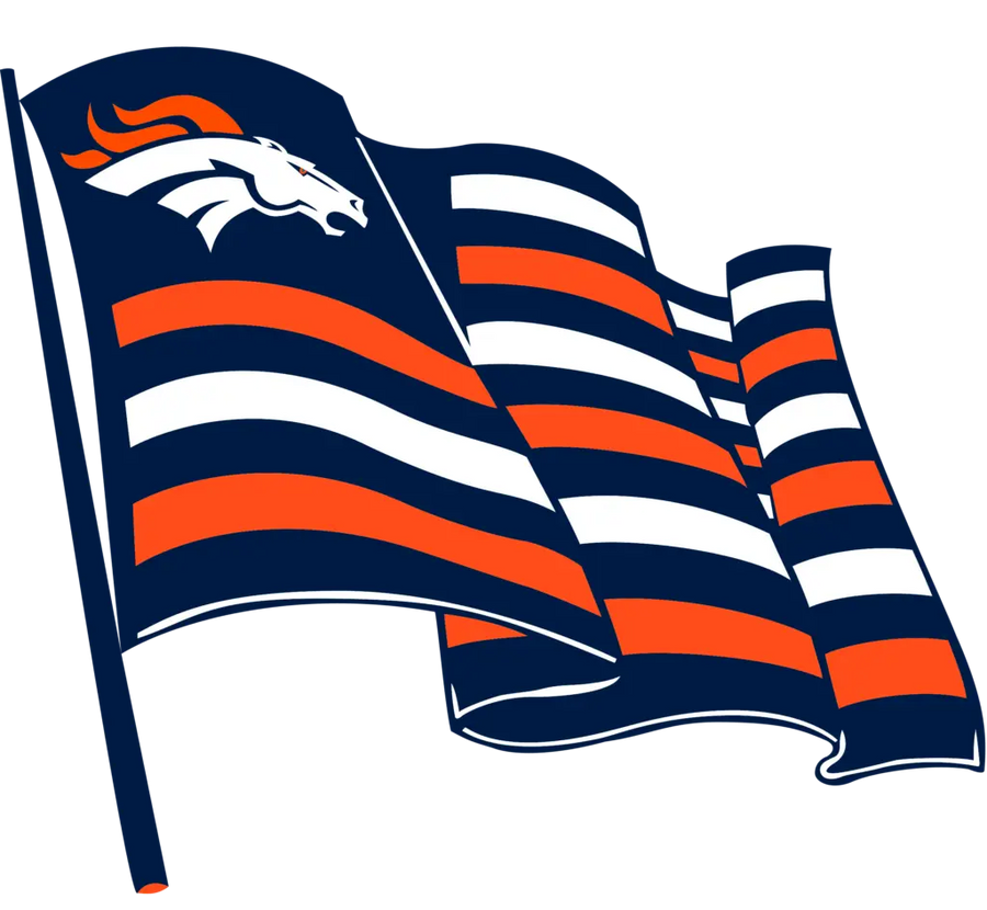 Denver Brancos Football Flag Design - DTF Ready To Press