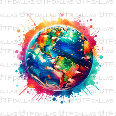 Earth Day Designs Digital PNG - DTF Dallas 