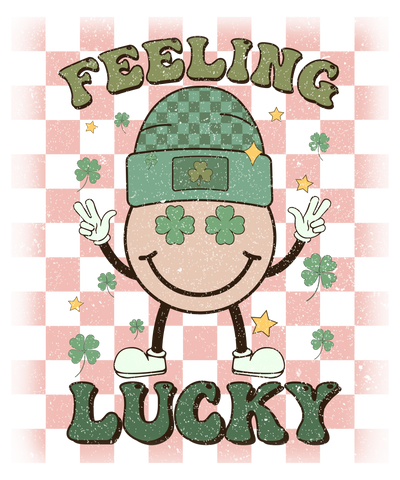 Feeling Lucky St Patrick's Smiley Design | DTF Dallas - DTF Dallas 