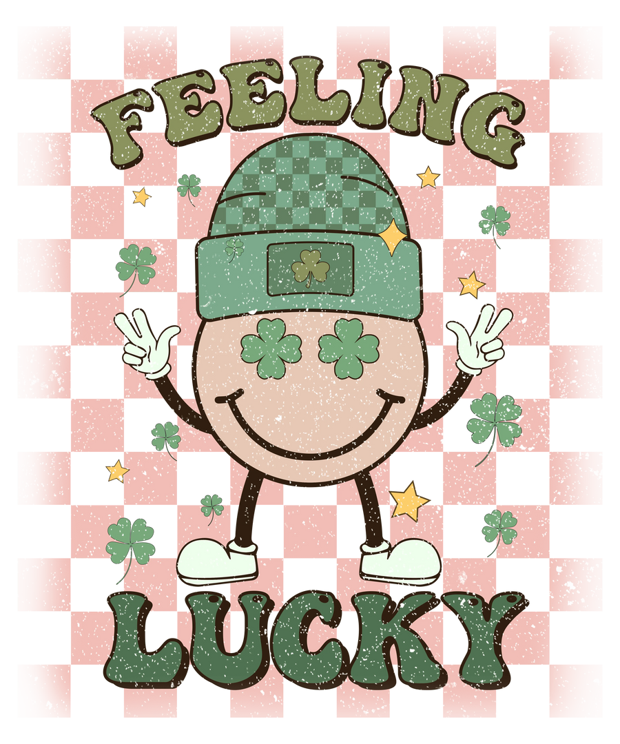 Feeling Lucky St Patrick's Smiley Design | DTF Dallas