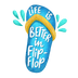 Funny Flip-Flop Design - DTF Ready To Press