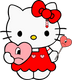 Hello Kitty And Bad Bunny Love More Valentine's Day Design - DTF Ready To Press