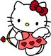 Hello Kitty Cupid Valentine's Day Design | DTF Dallas