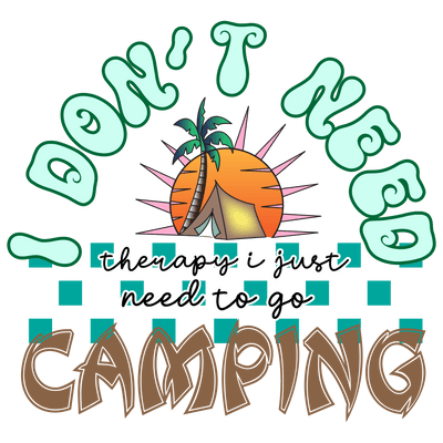 Summer Camping DTF Design - Ready to Press V2 | DTF Dallas - DTF Dallas 