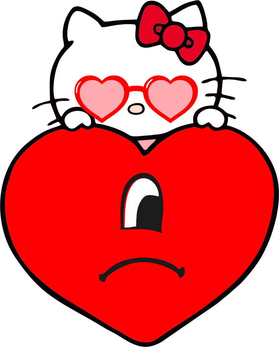 Hello Kitty and Bad Bunny Couple Design | DTF Dallas