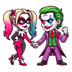 DC Joker And Harley Quinn Valentine's Day Design - DTF Ready To Press