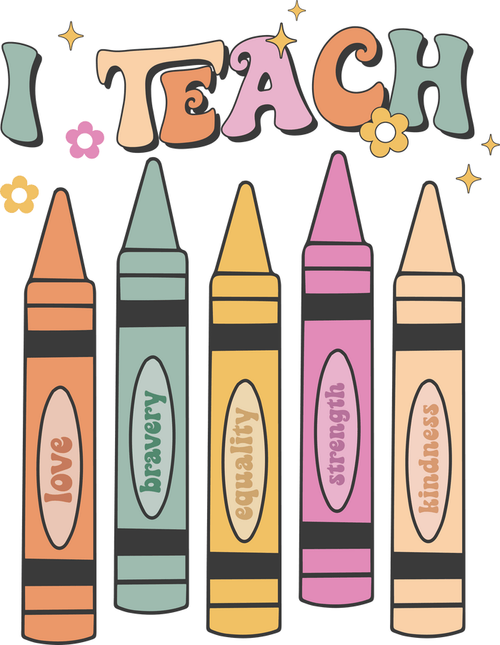 Teacher Life   Teacher Life Collection pressed on a garment