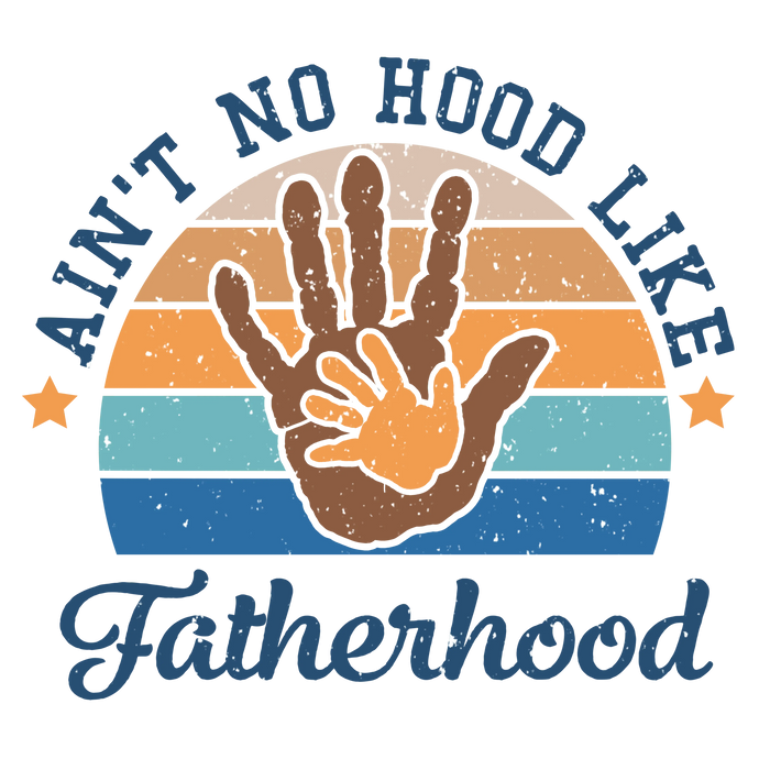 Fatherhood Design pressed on a garment