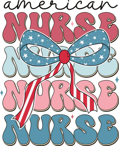 American Nurse Design DTF-Ready to Press (V3) | DTF Dallas - DTF Dallas 