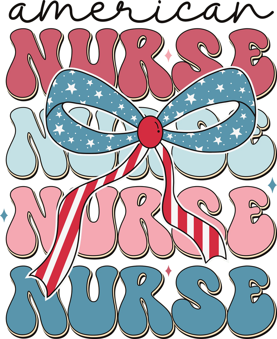 American Nurse Design DTF-Ready to Press (V3) | DTF Dallas