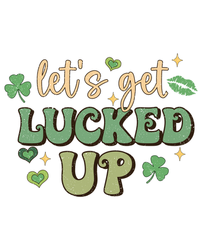 Lucky Shamrock Horseshoe Design | DTF Dallas - DTF Dallas 