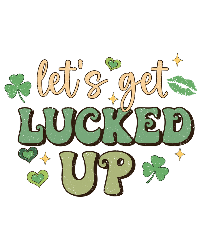 Lucky Shamrock Horseshoe Design pressed on a garment