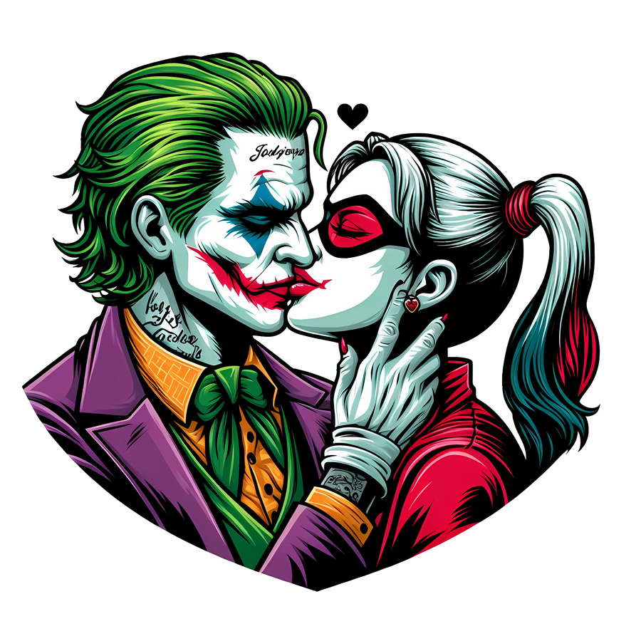 Joker and Harley Quinn Kiss Me Design | DTF Dallas