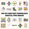 Mardi Gras Designs Digital PNG - DTF Dallas 
