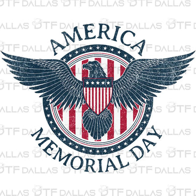 Memorial Day Designs Digital PNG - DTF Dallas 