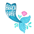 Beach Babe Mermaid Design - DTF Ready To Press