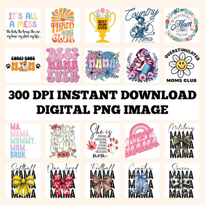 Mother's Day Designs Digital PNG - DTF Dallas 