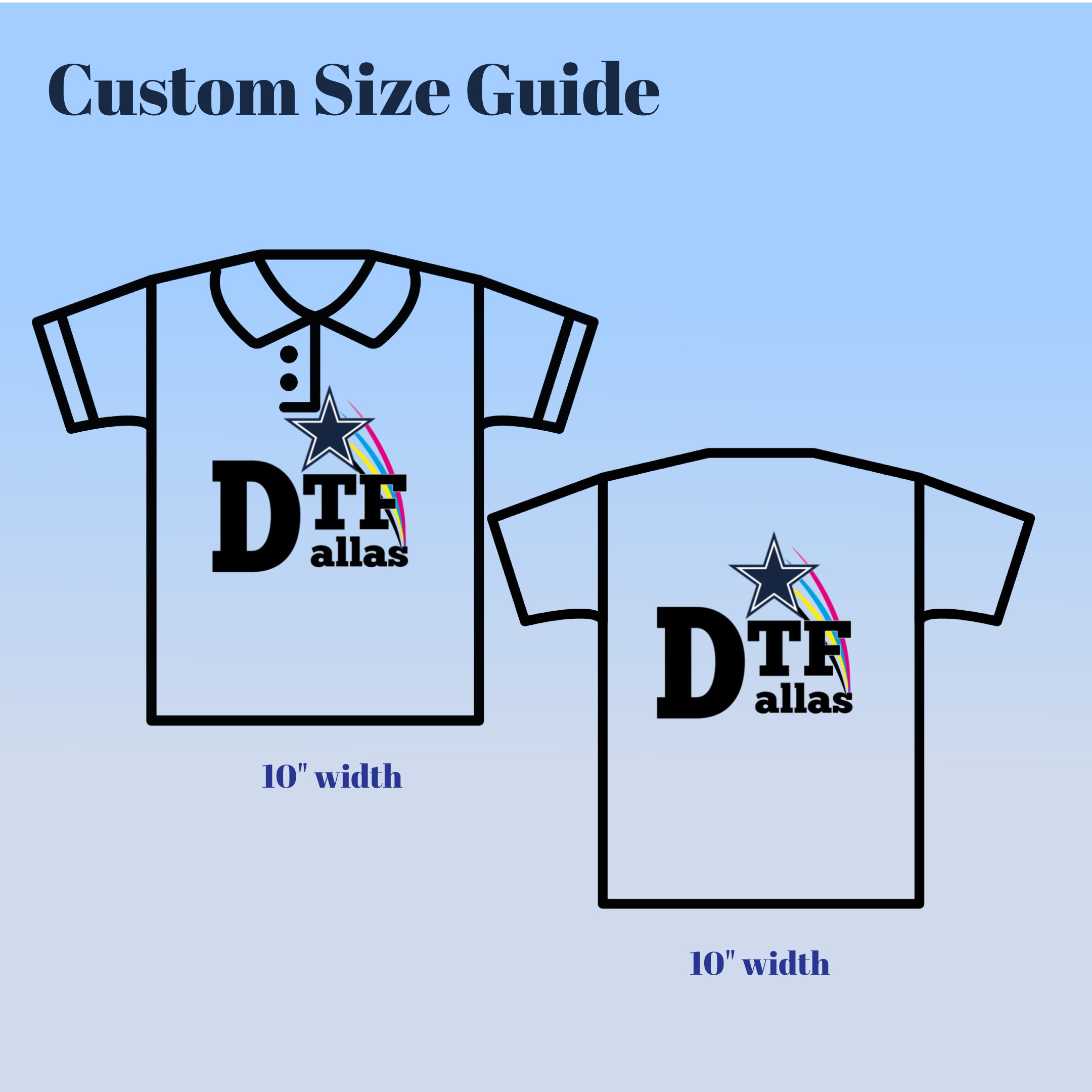 DTF Transfers by Size