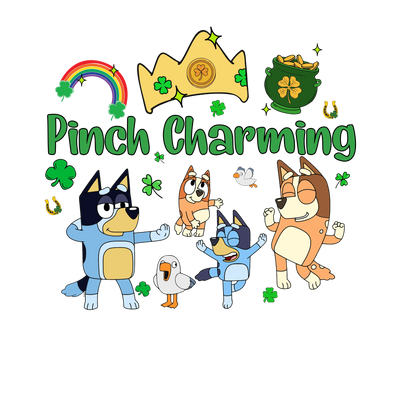 Saint Patrick's Day Bluey Friend Design | DTF Dallas - DTF Dallas 