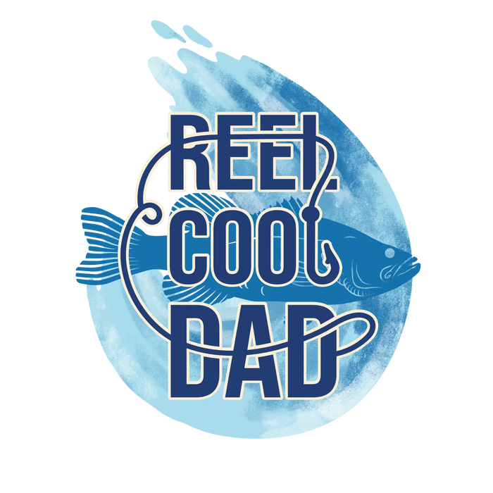 Reel Cool Dad pressed on a garment