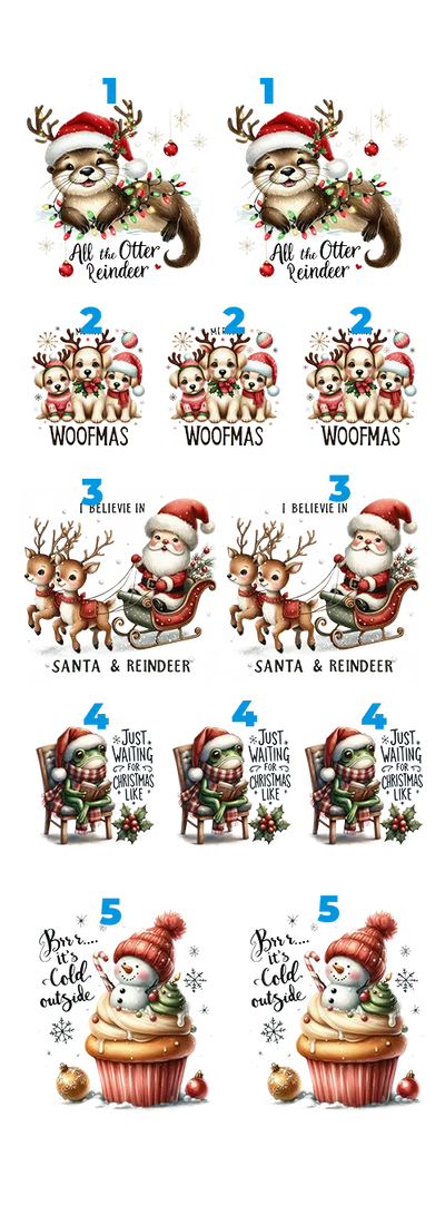 Christmas Cheer Collection Christmas DTF Gang Sheet 22"x60" Premade - DTF Dallas 