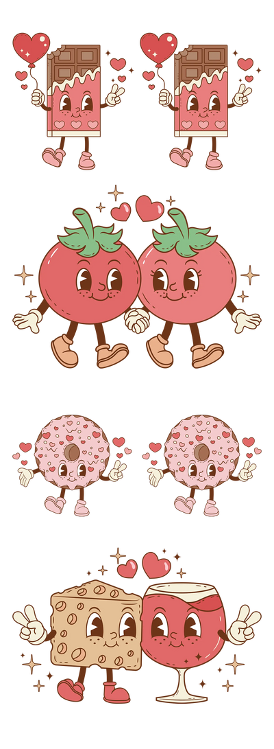 Sweet Love: Valentine’s Day DTF Gang Sheet 22"x60" Premade DTF Gang Sheet - DTF Dallas 