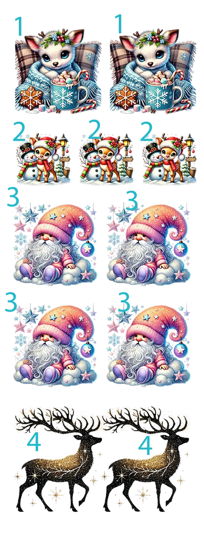 Winter Whimsy: DTF Gang Sheet Christmas 22"x60" Premade - DTF Dallas 