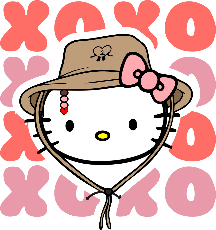 Hello Kitty XOXO Valentine's Day Design | DTF Dallas