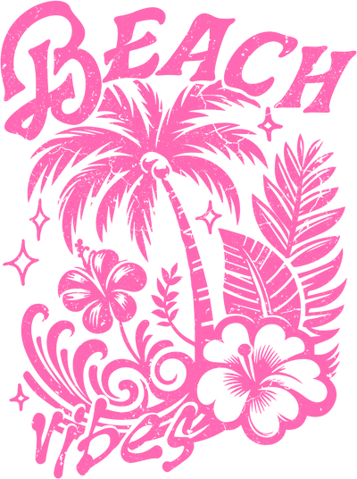 Beach Vibes Design DTF-Ready to Press (V2) | DTF Dallas - DTF Dallas 