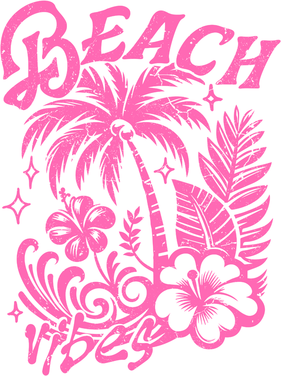 Beach Vibes Design DTF-Ready to Press (V2) | DTF Dallas