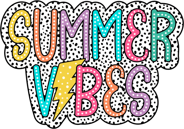 Summer Vibes   V8 pressed on a garment