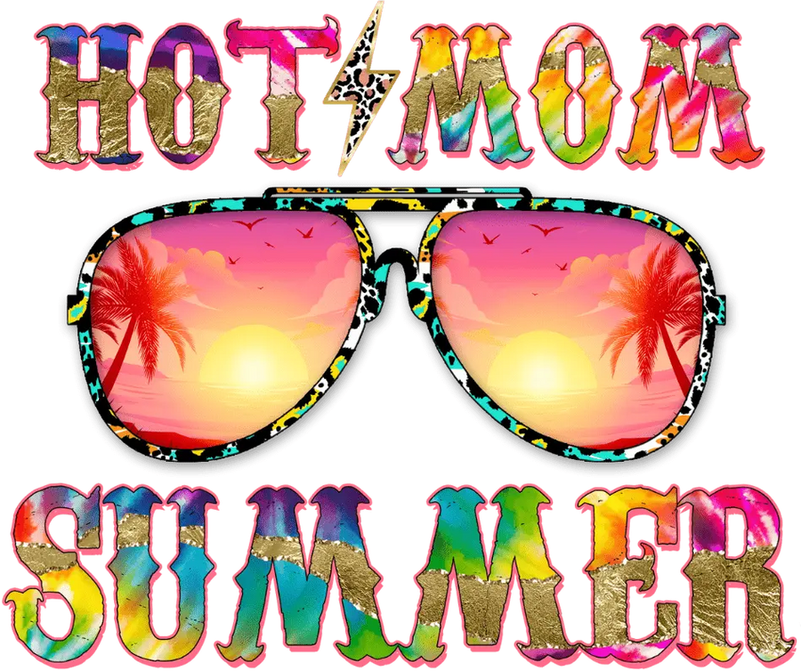 Hot Mom Summer Design DTF-Ready to Press (V3) | DTF Dallas
